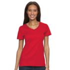 Women's Croft & Barrow&reg; Essential V-neck Tee, Size: Xl, Med Red