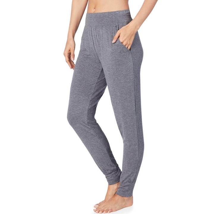 Women's Cuddl Duds Softwear Stretch Jogger Pants, Size: Xl, Grey (charcoal)