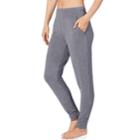 Women's Cuddl Duds Softwear Stretch Jogger Pants, Size: Xl, Grey (charcoal)