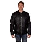 Men's Xray Slim-fit Faux-leather Moto Jacket, Size: Xl, Black