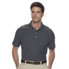 Big & Tall Croft & Barrow&reg; Performance Pocket Pique Polo, Men's, Size: L Tall, Dark Grey