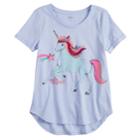 Girls 7-16 & Plus Size So&reg; Flip Sequin Rolled Cuff Tee, Size: 14 1/2, Purple