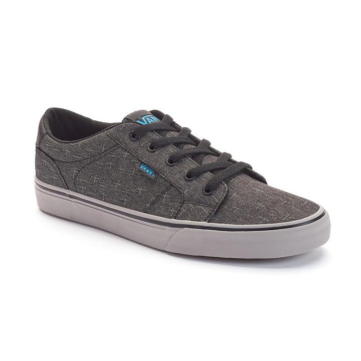 Vans Bishop Text Men's Skate Shoes, Size: Medium (11.5), Black