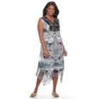Plus Size World Unity Crochet Shark-bite Dress, Women's, Size: 0x, Oxford