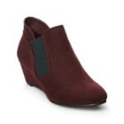 Croft & Barrow Serf Women's Ortholite Wedge Ankle Boots, Size: Medium (9), Red
