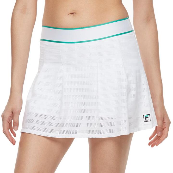 Women's Fila Sport&reg; Exposed Elastic Mesh Skort, Size: Medium, White