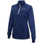 Women's Campus Heritage Penn State Nittany Lions Scaled Quarter-zip Pullover Top, Size: Small, Dark Blue