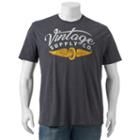 Big & Tall Sonoma Goods For Life&trade; Vintage Supply Co. Tee, Men's, Size: L Tall, Dark Grey