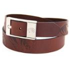Men's Missouri Tigers Brandish Leather Belt, Size: 32, Brown
