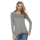 Women's Juicy Couture Marled Twist Top, Size: Xl, Grey
