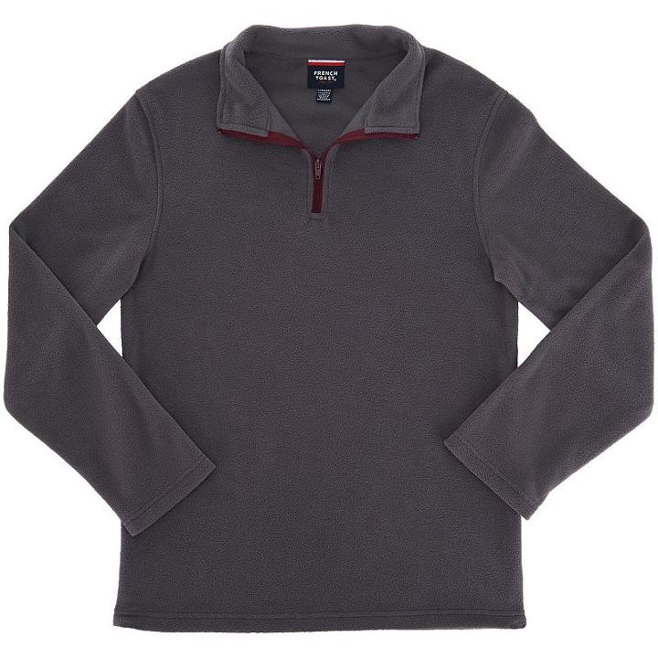 Boys 4-7 French Toast 1/4-zip Fleece Pullover, Boy's, Size: 7, Grey