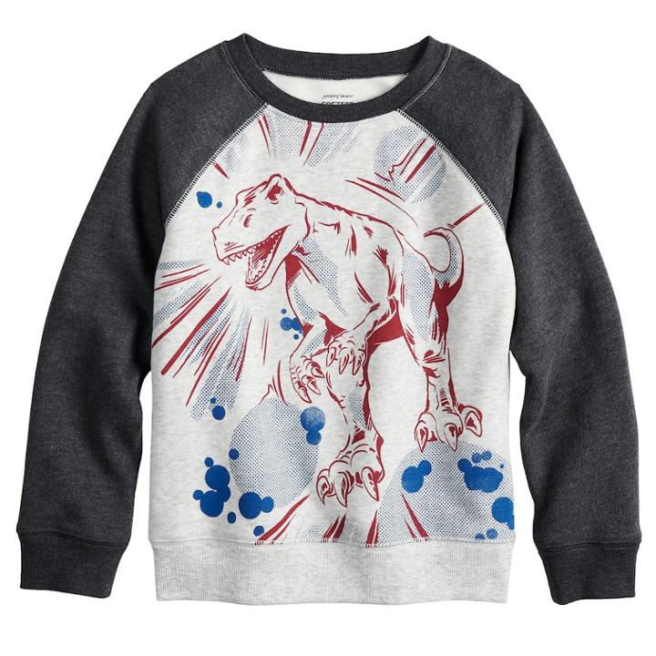 Boys 4-12 Jumping Beans&reg; Raglan Softest Fleece Sweatshirt, Size: 8, Light Grey