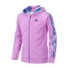 Girls 7-16 Adidas Hooded Tricot Track Jacket, Size: Large, Lt Purple