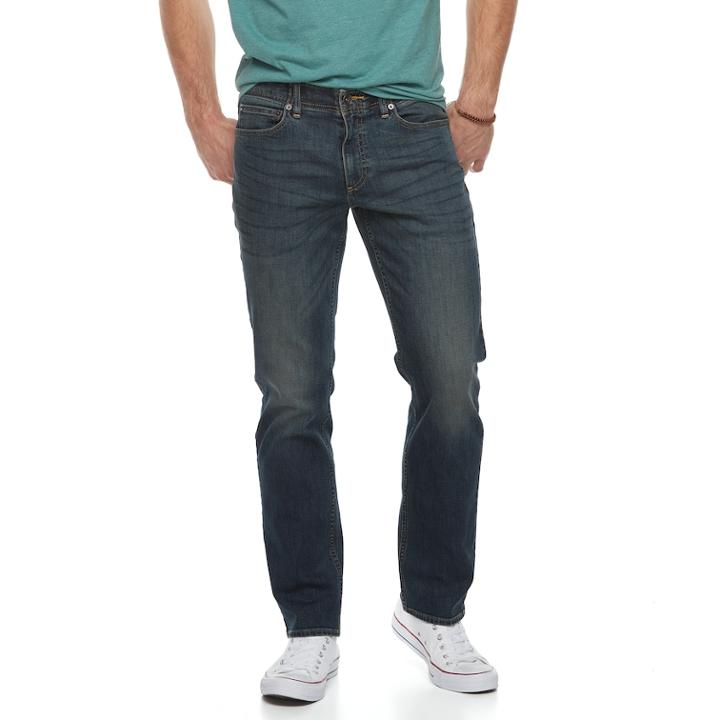 Men's Urban Pipeline&reg; Maxflex Straight-leg Jeans, Size: 32x32, Med Blue