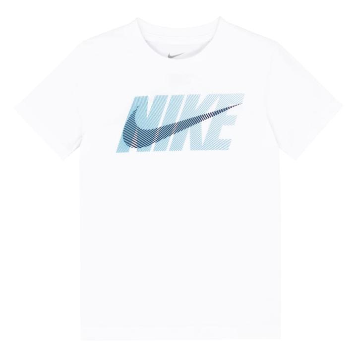 Boys 4-7 Nike Swoosh Futura Graphic Tee, Size: 7, White
