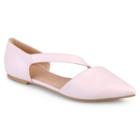 Journee Collection Landry Women's Pointed Flats, Girl's, Size: 7, Pink