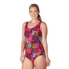 Women's Dolfin Moderate Scoopback One-piece Swimsuit, Size: 16 Comp, Med Blue