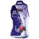 Women's Canari Myrtle Floral Cycling Tank, Size: Small, Purple