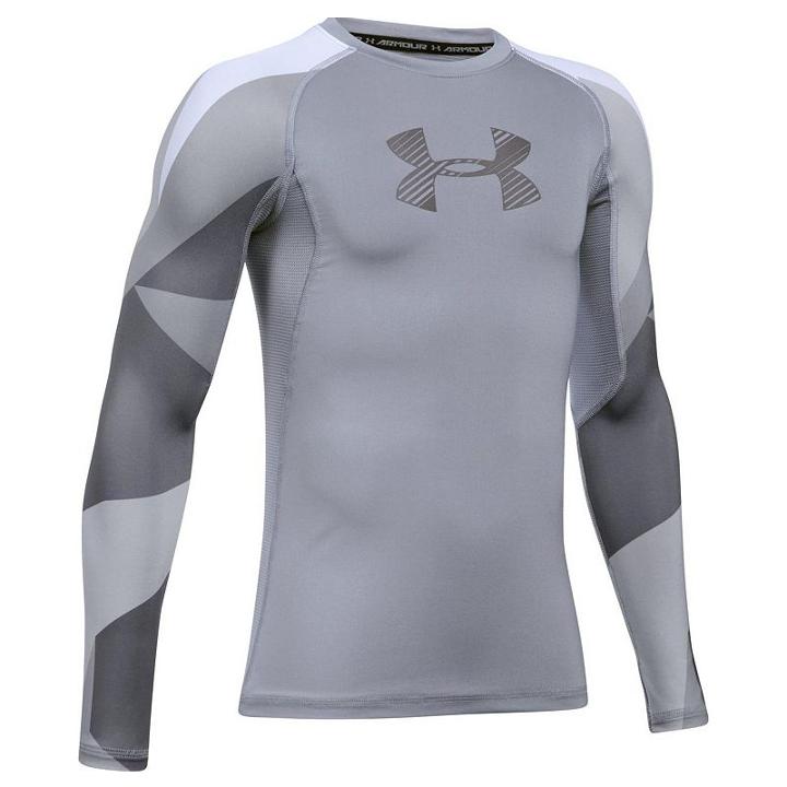 Boys 8-20 Under Armour Logo Performance Tee, Size: Small, Med Grey