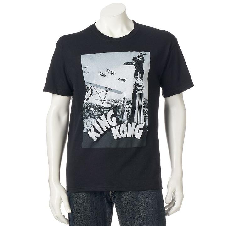 Men's King Kong Poster Tee, Size: Medium, Black