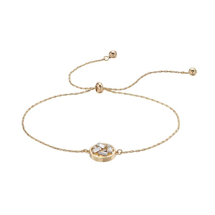 Lc Lauren Conrad Baguette Cluster Lariat Bracelet, Women's, Gold