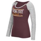 Women's Adidas Arizona State Sun Devils Double Color Tee, Size: Large, Red
