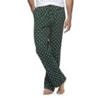 Men's Croft & Barrow&reg; True Comfort Patterned Lounge Pants, Size: Large, Green