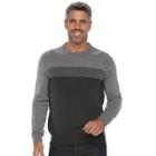 Big & Tall Croft & Barrow&reg; Classic-fit Crewneck Sweater, Men's, Size: 3xl Tall, Grey (charcoal)