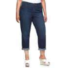 Plus Size Jennifer Lopez Boyfriend Jeans, Women's, Size: 16w Short, Dark Blue