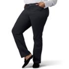 Plus Size Lee Relaxed Fit Straight-leg Pants, Women's, Size: 20w T/l, Grey (charcoal)