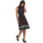 Women's Elle&trade; Print Fit & Flare Midi Dress, Size: Xxl, Black