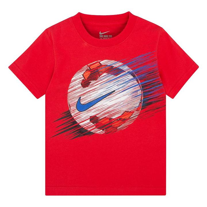 Boys 4-7 Nike Linear Soccer Ball Graphic Tee, Boy's, Size: 7, Brt Red