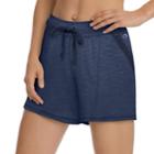 Women's Champion Heathered Jersey Shorts, Size: Medium, Dark Blue