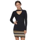 Juniors' Almost Famous Cut-out Ribbed Sweater Dress, Teens, Size: Medium, Brt Blue