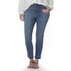 Plus Size Chaps Straight-leg Capri Jeans, Women's, Size: 16 W, Blue