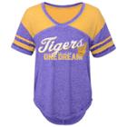 Juniors' Lsu Tigers Football Tee, Women's, Size: Xl, Purple