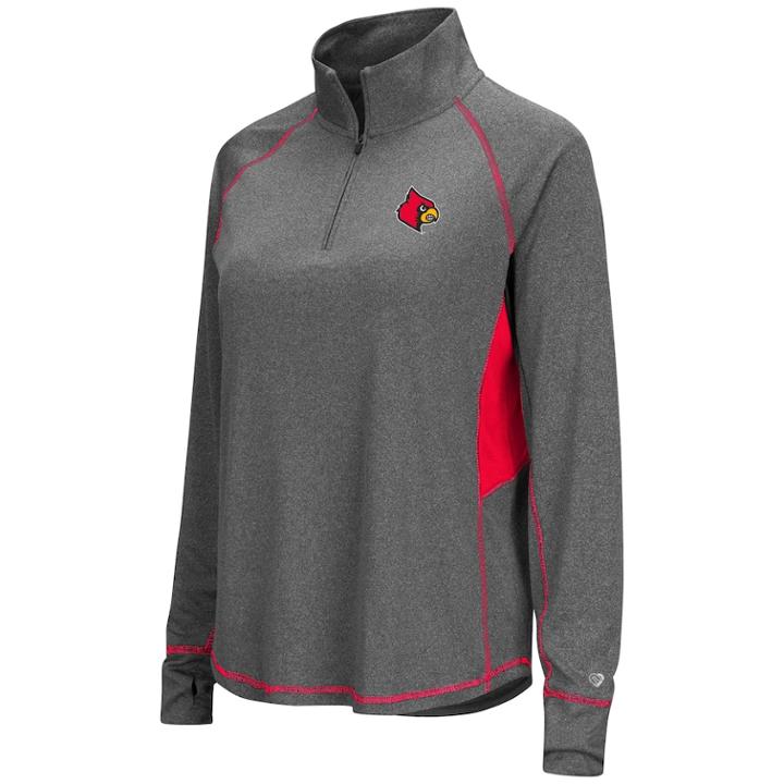 Women's Louisville Cardinals Sabre Pullover, Size: Medium, Dark Grey