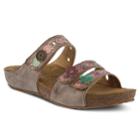 L'artiste By Spring Step Freesia Women's Slide Sandals, Size: 38, Grey