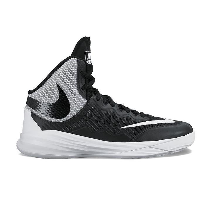 Nike Prime Hype Df Grade School Kids' Basketball Shoes, Kids Unisex, Size: 6, Black