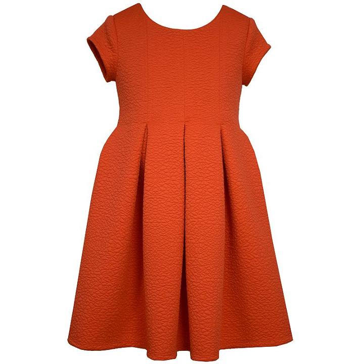Girls 7-16 Bonnie Jean Coral Textured Jacquard Skater Dress, Girl's, Size: 10, Med Pink