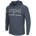 Men's Notre Dame Fighting Irish Thermal Hooded Tee, Size: Large, Dark Blue