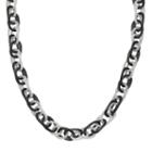 Stainless Steel Two-tone Rolo Chain Necklace, Women's, Size: 22, Multicolor