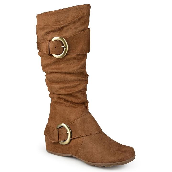 Journee Collection Jester Women's Knee-high Boots, Girl's, Size: 8.5 Wc, Brown