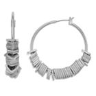 Simply Vera Vera Wang Silver Tone Hoop Earrings, Women's