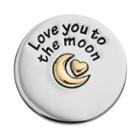 Blue La Rue Stainless Steel & 14k Gold-plated Two Tone Love You To The Moon Coin Charm, Women's, Multicolor