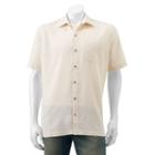 Men's Van Heusen Classic-fit Grid Button-down Shirt, Size: Xl, Natural