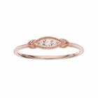 Lc Lauren Conrad 10k Rose Gold Diamond Accent Marquise Ring, Women's, Size: 8, White