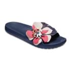 Crocs Botanical Women's Slide Sandals, Size: 8, Blue (navy)