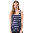 Maternity Pip & Vine By Rosie Pope Ruched Tank, Women's, Size: M-mat, Blue (navy)