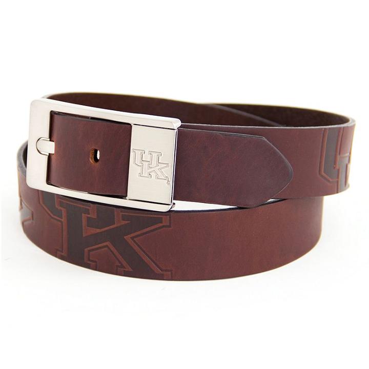 Men's Kentucky Wildcats Brandish Leather Belt, Size: 36, Brown